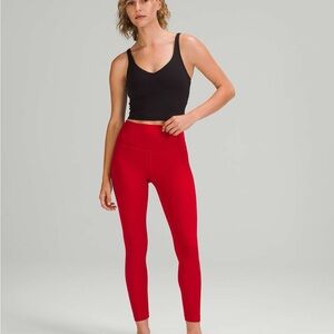 Lululemon align high rise 25” - dark red
